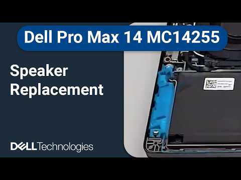 Dell Pro Max 14 MC14255 | How to replace the speaker