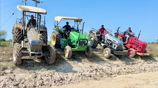 Tractor Jump in Canal | New Holland 3630 4wd | Mahindra 275 Di Xp Plus | Eicher 485 | John Deere image