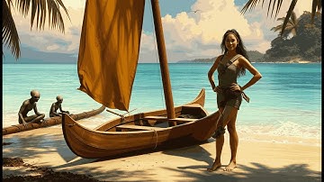 Alien Students Struggle to Build a Raft—Human Builds a Sailing Canoe With a Leaf Rudder | SciFi