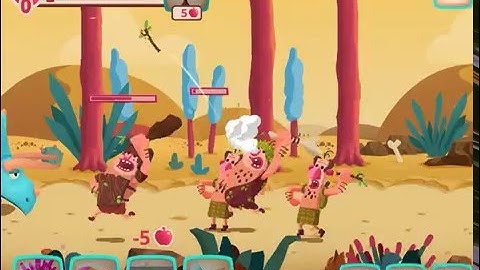 Dino Bash - Dinosaurs Vs Cavemen Defense iOS Gameplay - Part 2