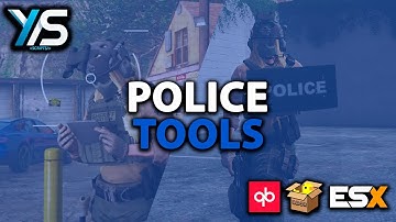 [QB, QBX, ESX] POLICE TOOLS (DRONE, SHIELDS and Helmet)  FiveM Script