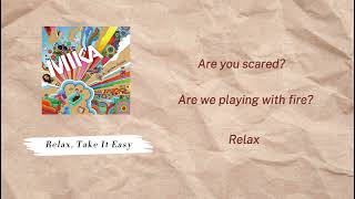 (Karaoke)MIKA - Relax, Take It Easy (En/Lyric/KARAOKE)