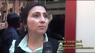 Figen Yüksekdağın 2 Temmuz 2015te yaptığı Sivas Katliamı ve AKP-MHP işbirliği değerlendirmesi