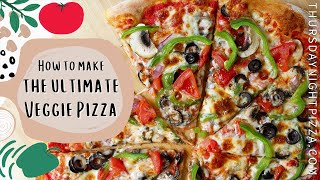 Veggie Supreme Pizza Recipe Demo | ThursdayNightPizza.com by Thursday Night Pizza 7,204 views 1 year ago 1 minute, 29 seconds