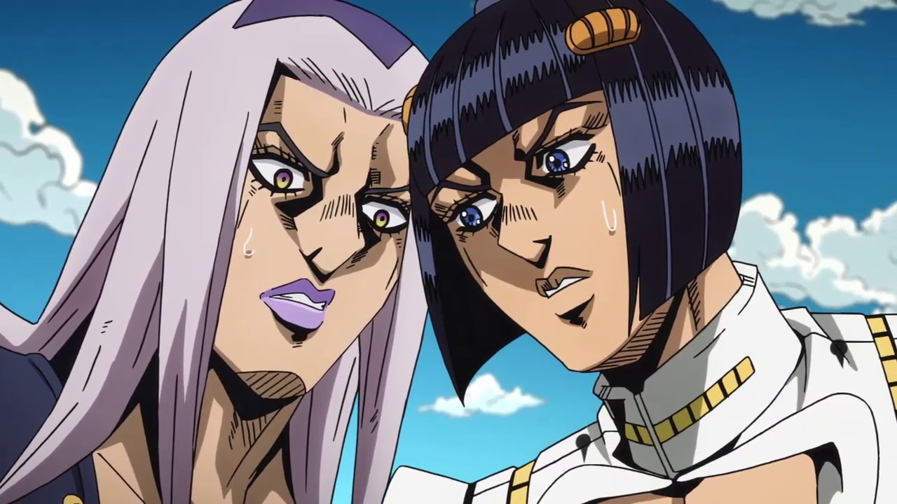 JoJos Bizarre Adventure Golden Wind 6 Abbacchio and Bucciarati vs Tender Ma...