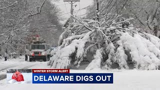 Crews keeping the roads clear in Delaware