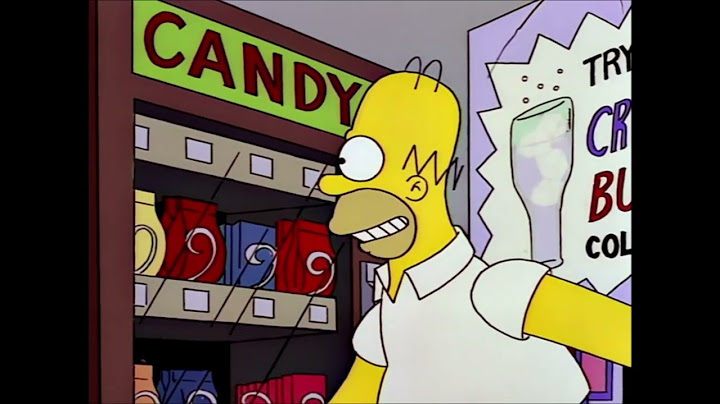 Homer Gets Stuck in a Vending Machine | The Simpsons