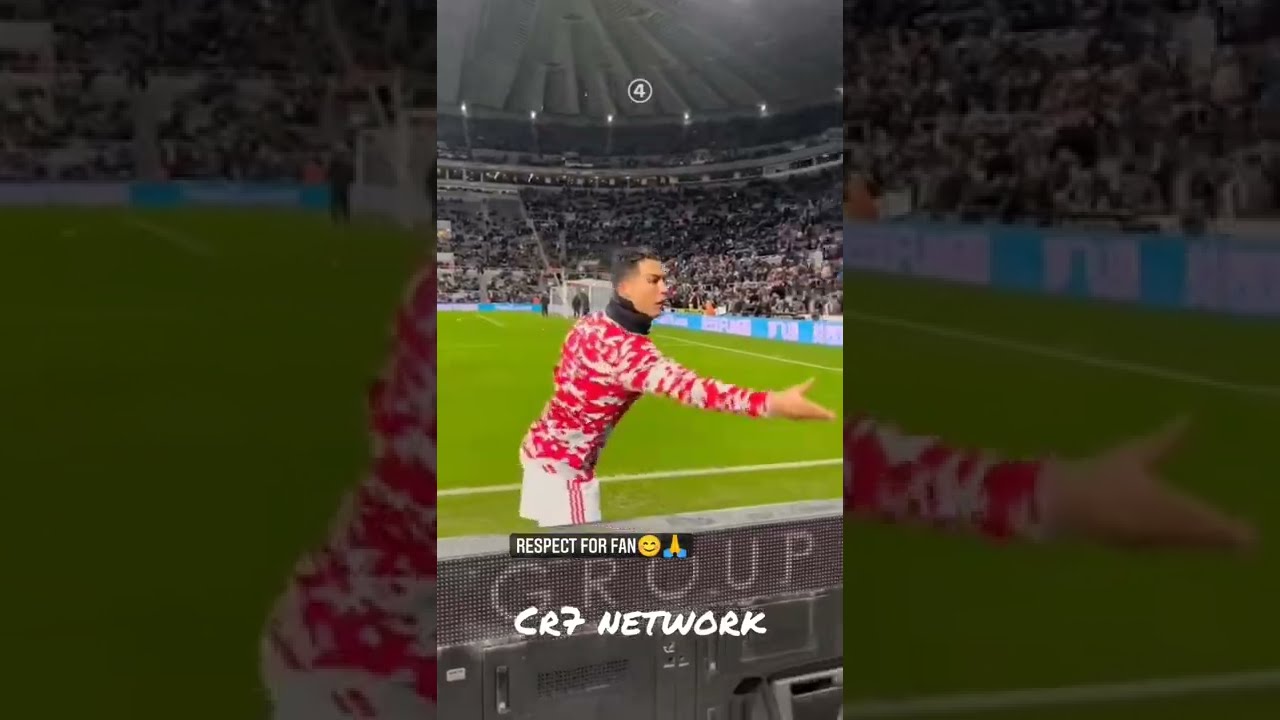 Ronaldo's respect for his fan 🤩