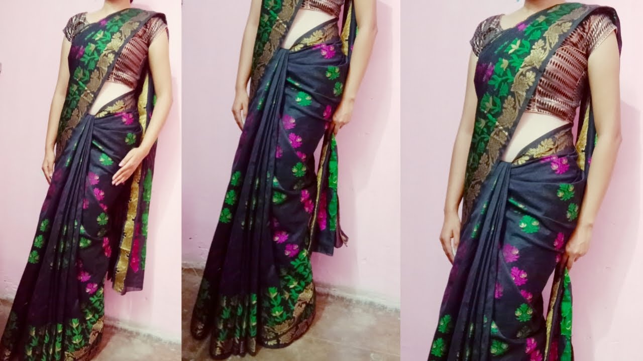 wear cotton saree perfectly to look slim & tall easy tips & tricks to