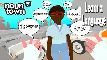 Does this help Learning a new language in VR? Noun Town on the Quest2