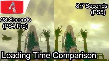 Gravity Rush 2 PS4 Pro vs PS5 Backward Compatibility Load Time Comparisons