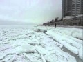 Sounds of frozen sea. Odessa, Ukraine. February 2012