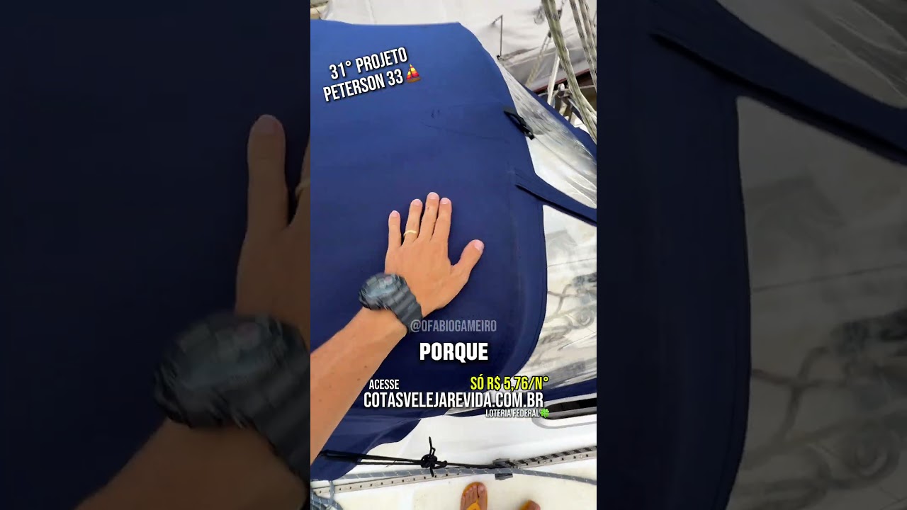 ⁣Agora tá caminhando mesmo! Valeu @capotaria_tapecaria_nautica_ka ⛵️🙏🏻#peterson33 #velejarévida