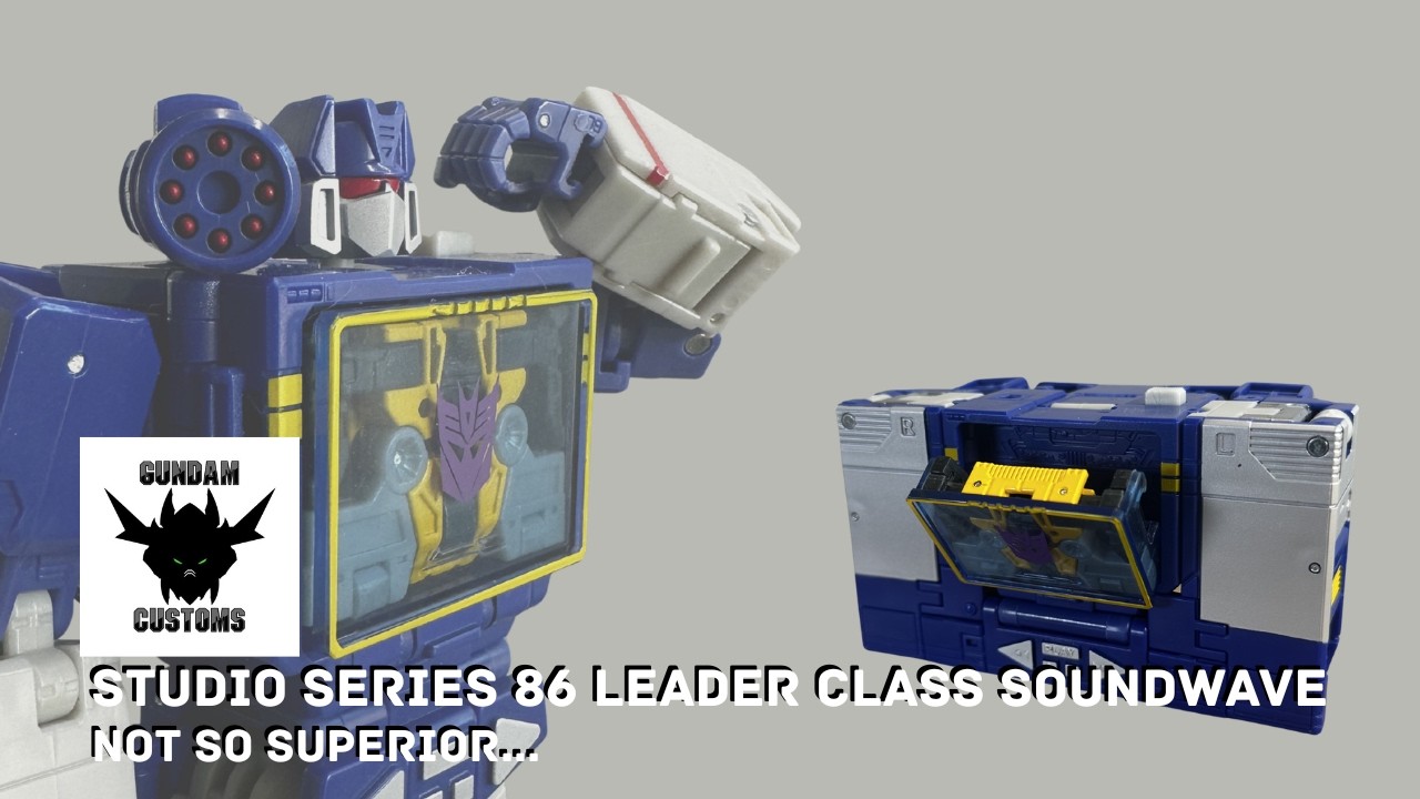 Soundwave superior? | Studio Series 86 Leader Class Soundwave Action Figure Review