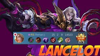 25 Kill Lancelot Super Aggressive Carry - Best Build 2024 Lancelot by★Rehan:) - Mobile Legends