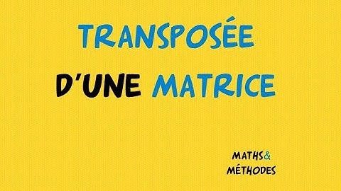 Transposée d