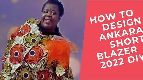 How to use Burda pattern to trace cut style your Ankara shout blazer