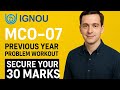 MCO07 QUESTION WORKOUT MALAYALAM || IGNOU UNIVERSITY