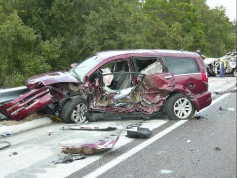 One person is dead and several others injured after a Thursday afternoon crash that shut down southbound Interstate 75 at milepost 305 in Hernando County. According to Sgt. Steve Gaskins of the Florida Highway Patrol, a rock hauler owned by Margie Wood Trucking was northbound on I-75 at 3:56 pm when the driver, Theodore James Obern, 68, of Wildwood, lost control of the 1999 Mack semi. The vehicle drove across the median, over the guard rail and into the southbound lanes. Three vehicles crashed into the semi, Gaskins said. The driver of a 2004 Jeep sport utility vehicle, William Edward Clayton, 68, of Lehigh Acres, died of his injuries at the scene, Gaskins said. Passenger Edith Clayton, 67, was taken to Brooksville Regional Hospital, where she is reported in serious condition. Four people in an Isuzu SUV were injured, Gaskins said. Driver Joshua Ryan Leach, 26, and Pallie A. Brady, 28, both of Land O' Lakes, were taken to St. Joseph's Hospital. Elva Rios, 38, of Bolivia was taken to Tampa General Hospital. All three were reported in serious condition. Jose Luis Rios, 28, of Bolivia, had minor injuries and did not go to a hospital. Driver Arturo Sanchez, 21, and passenger, Rosa Blanco, 19, both of Miami, received minor injuries when their four-door 2005 Nissan struck the semi, Gaskins said. They did not go to a hospital. Obern received minor injuries., Gaskins said. Southbound I-75 was closed for more than three hours.