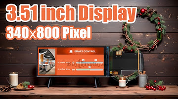 Bar Type 3.51 inch 340x800 IPS TFT LCD Display SPI+RGB Interface