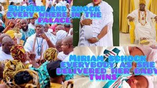 Olori Miriam shock everyone in the Palace and delivered her baby twins. 