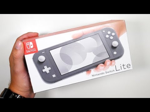 Unboxing GREY Nintendo Switch Lite