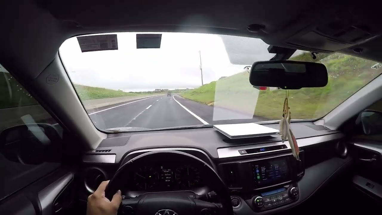 POV - Indo para o Trabalho na Toyota RAV4 | Rodovia com Chuva Leve