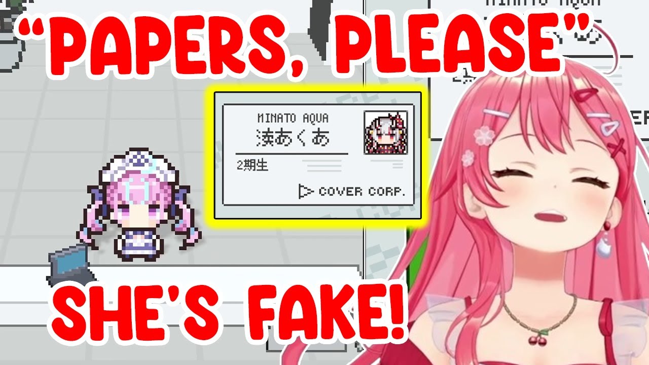 Miko Plays a Papers, Please-Like Game (Hololive Ver) and Finds Something Interesting