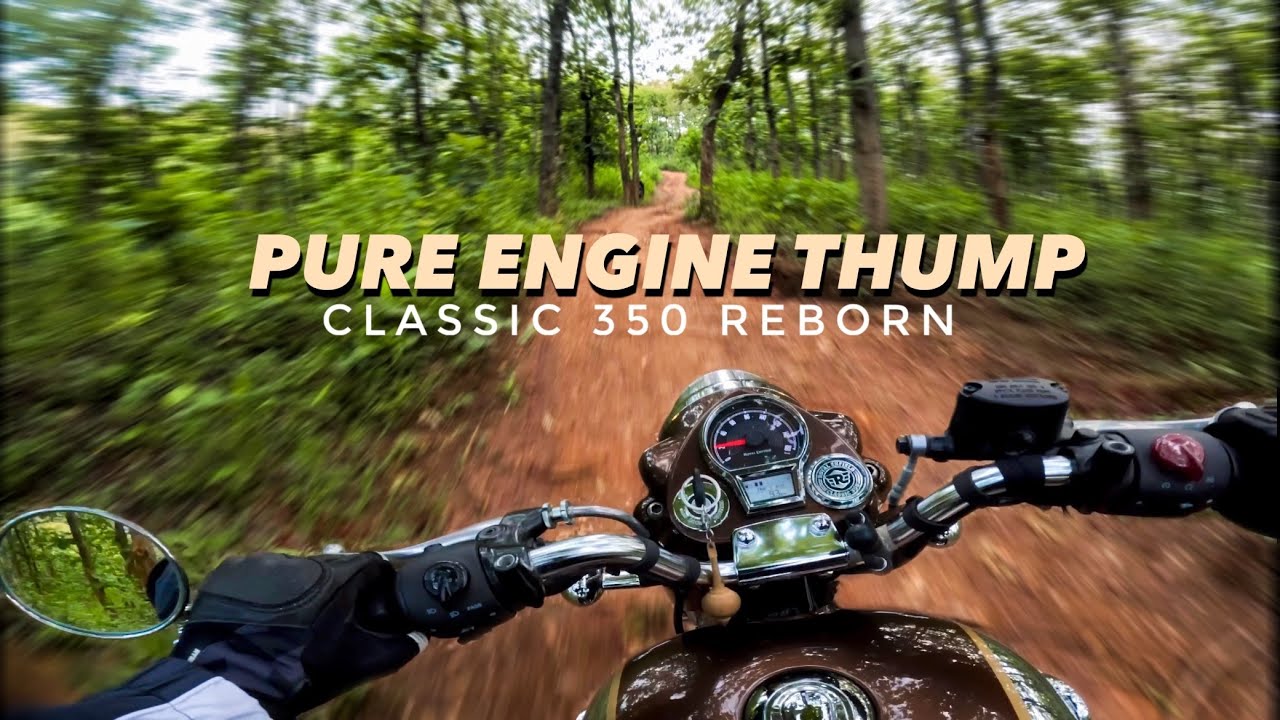 POV CLASSIC 350 REBORN PURE EXHAUST SOUND - OFFROAD THROUGH THE JUNGLE (RAW ONBOARD)