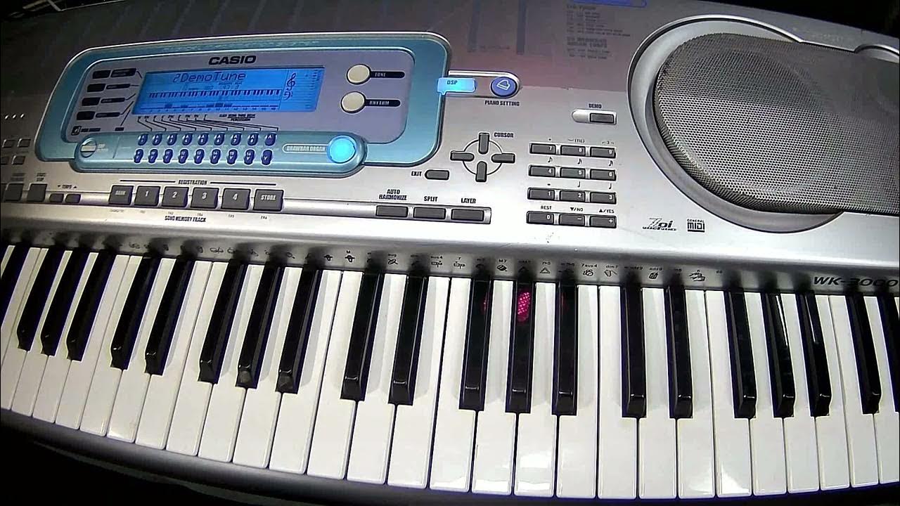 CASIO WK 3000 (DEMO songs) YouTube