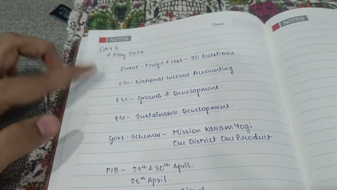 DAY - 8 /50  RBI Grade B Preparation| Daily Routine | Beginners | Revision | Notes