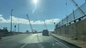 driving underwater in HRBT Tunnel (I64 highway) again from Hampton to Norfolk - Newly added Bridges