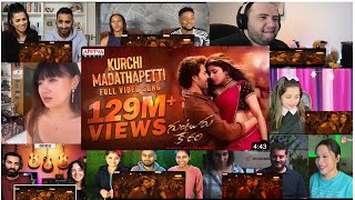 Kurchi Madatha petti song reaction mashup