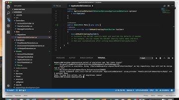 Create simple model and run migration in asp net core