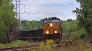 CSX Train Goes around the Bend