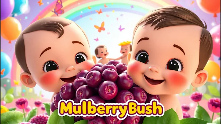 Here We Go Round the Mulberry Bush 🌳 | 3D Cartoon Nursery Rhyme for #Kids | Rhymedu