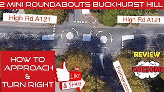2021 2 mini roundabouts Buckhurst Hill | Chingford Test Route | Loughton test route