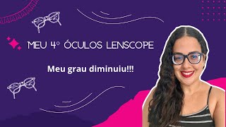 [Unboxing] Meu 4º Óculos Lenscope: Tokai 1.76 com filtro de luz azul. Meu grau diminuiu!!!!!