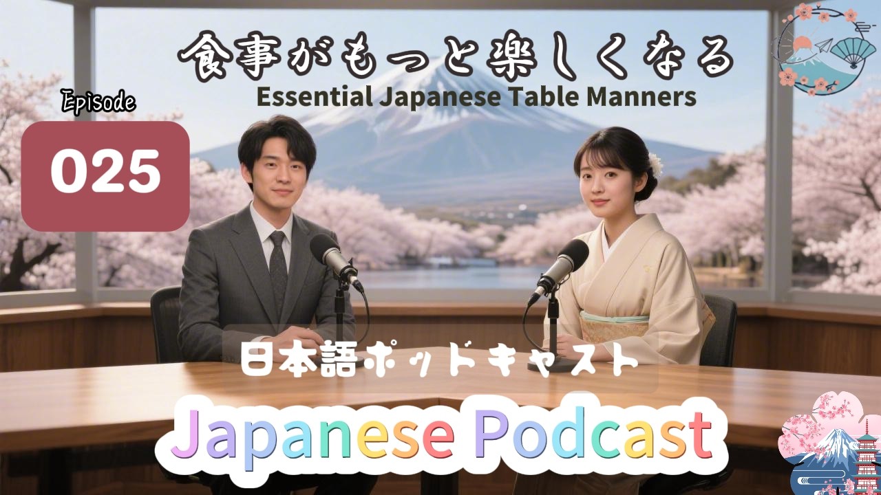 JLPT N2 | Essential Japanese Table Manners|食事がもっと楽しくなる [EP025]