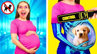 Sneak Pets Into The Plane | Funny Pet Pranks by PaRaRa Challenge