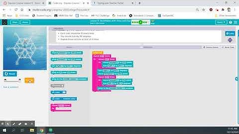 Code.org Express Course: Lesson 13 - Snowflakes with Anna & Elsa