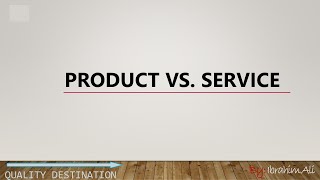 Difference between Product and Service