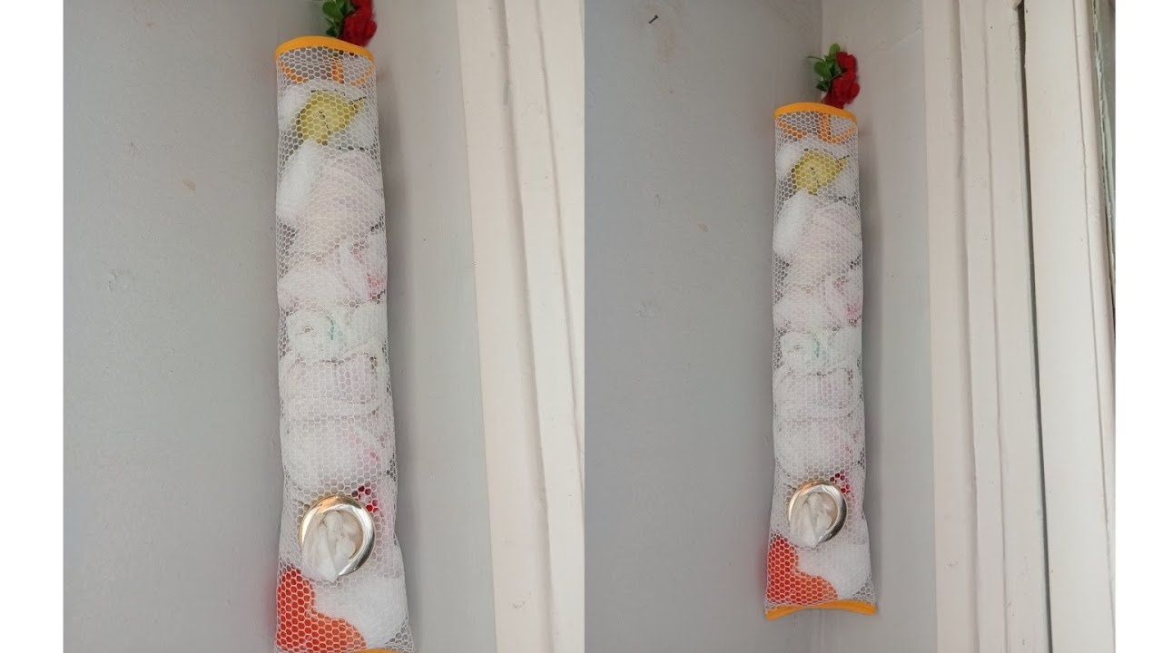 منظم للأكياس البلاستيكية كامل محتاجينو فالمطبخ