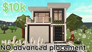 *NO ADVANCED PLACEMENT* 10k Bloxburg Modern Loft Exterior! House Build: 2 Story
