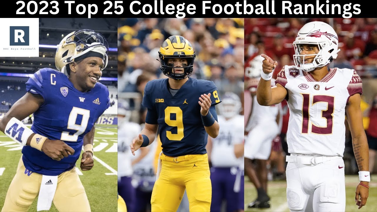 2023 Top 25 College Football Rankings (Way Too Early) Win Big Sports