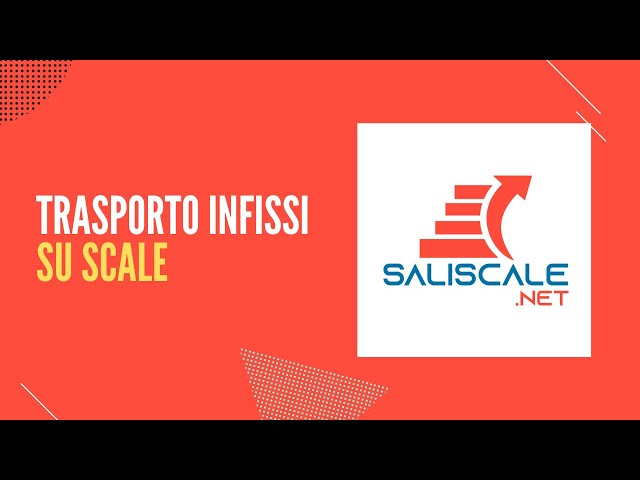 Trasporto infissi su scale