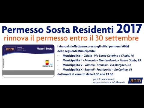 Rinnovo permesso sosta residenti 2017 youtube Permesso online