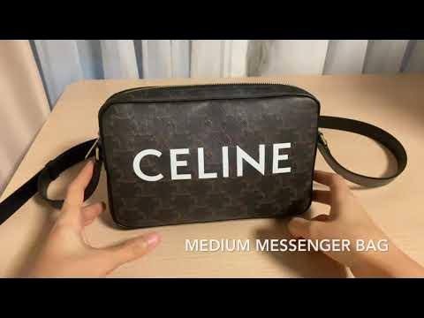 Flap Messenger in TRIOMPHE CANVAS AND CALFSKIN