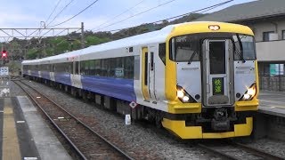 【E257系臨時列車】足利大藤まつり号がJR両毛線 富田駅に到着