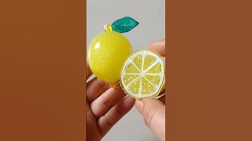 Diy Lemon 🍋 squishy with Orbeez & Nano tape #shorts#ytshorts#craft